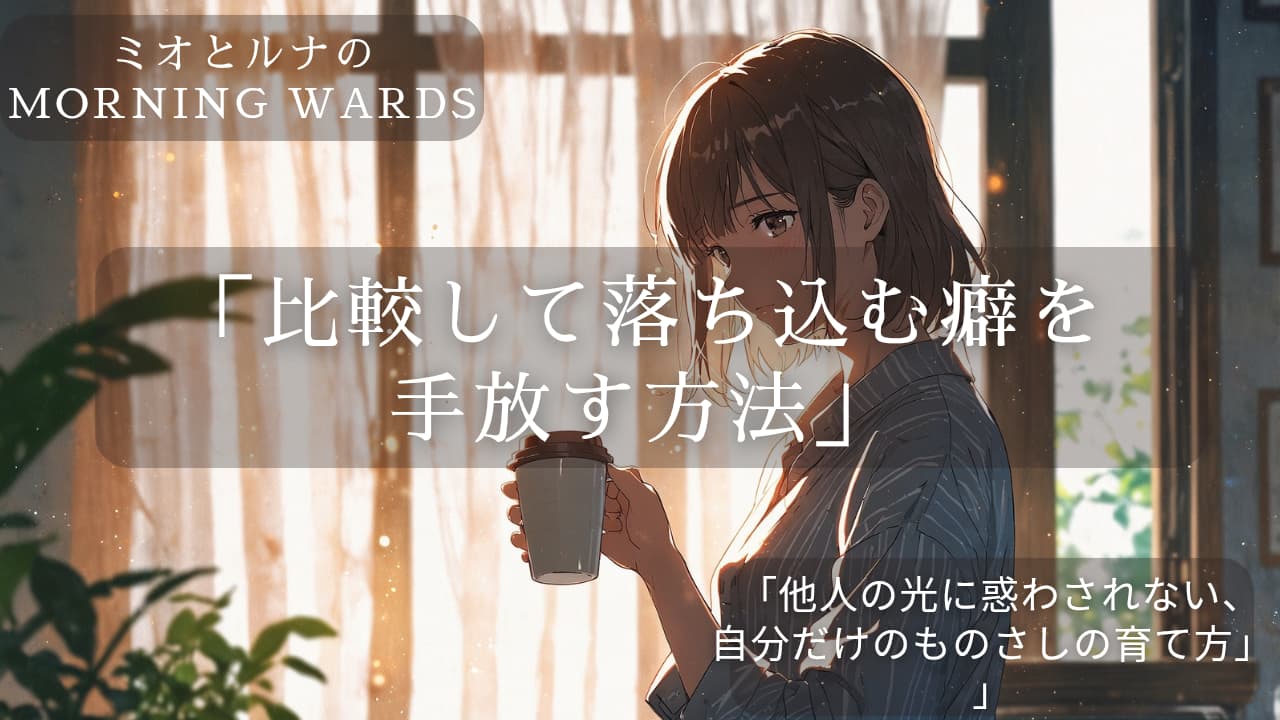 比較して落ち込む癖を手放す方法