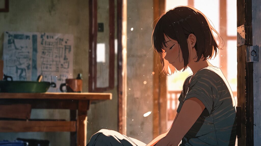 穏やか-深呼吸-朝-女性