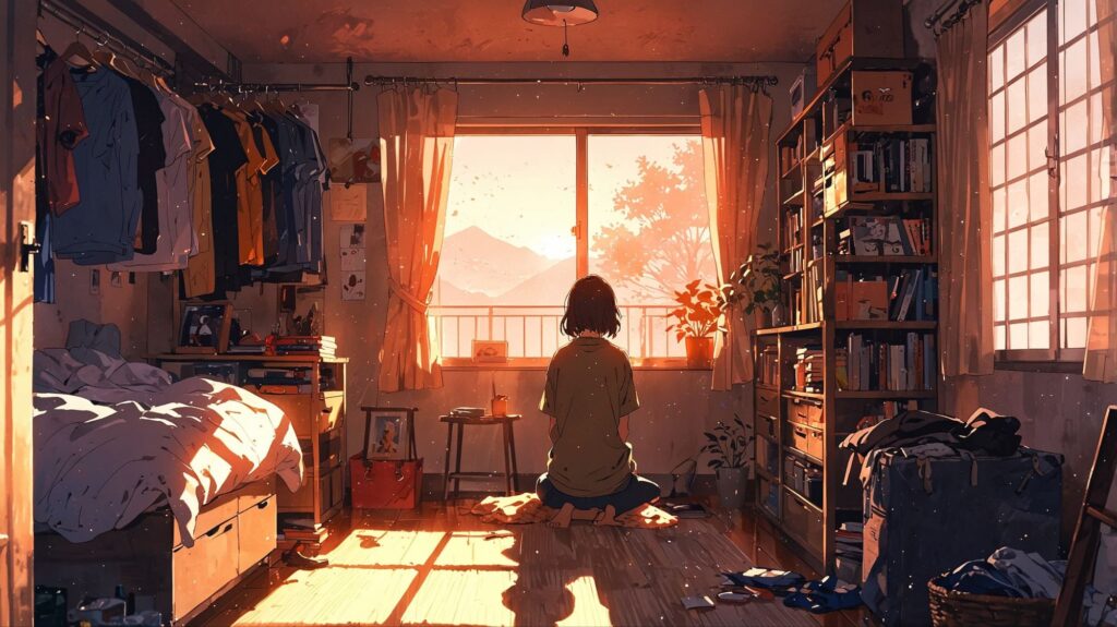 散らかった部屋と心の疲労