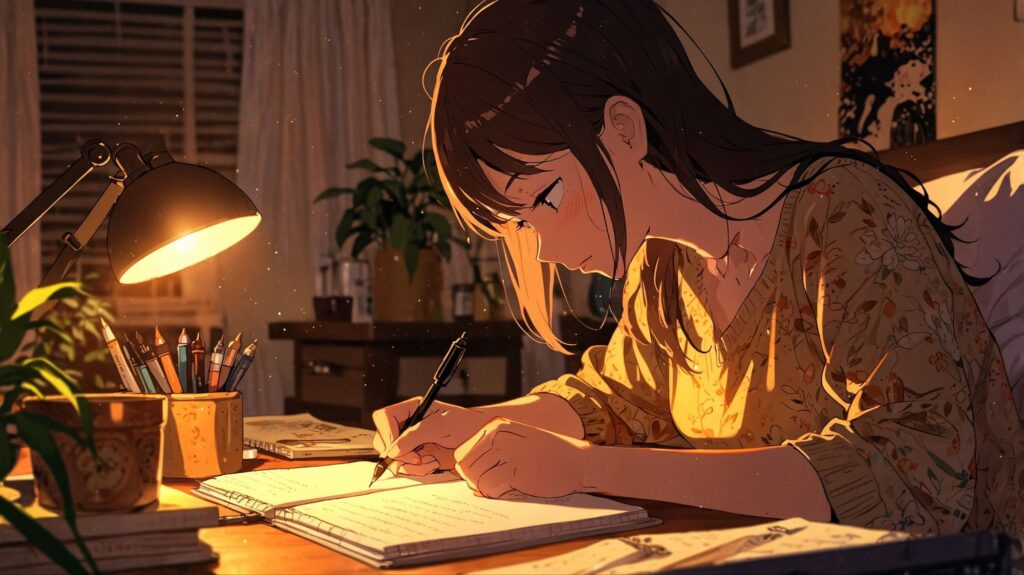 夜の感謝ジャーナリング