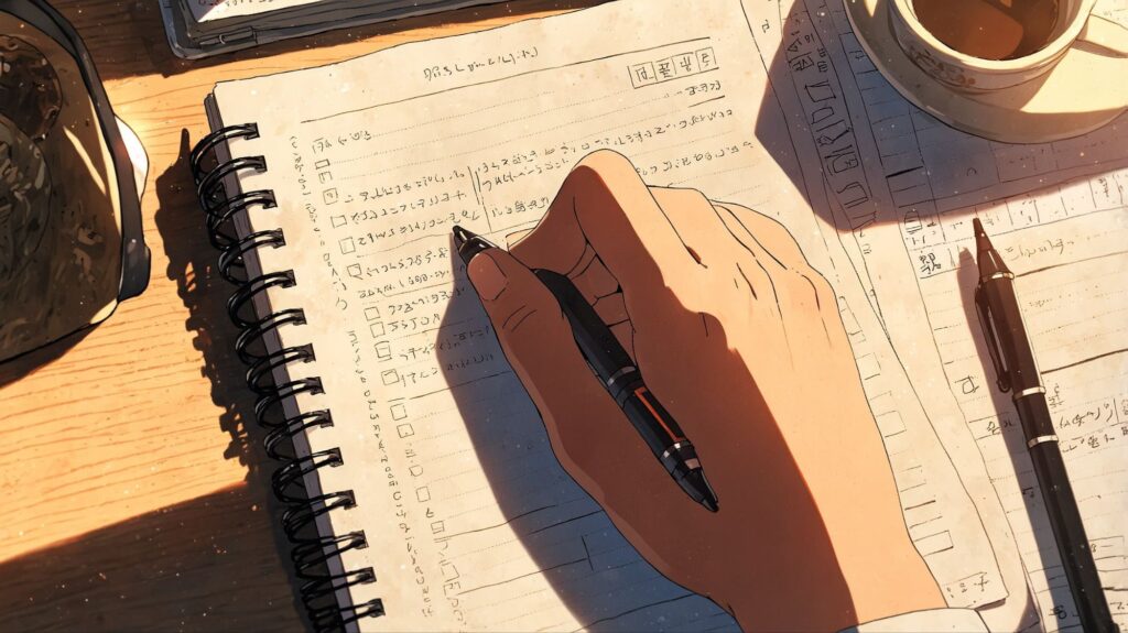  朝の感謝ノート