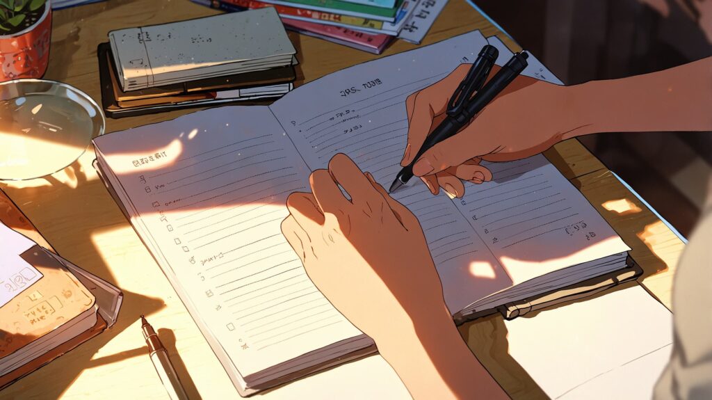 朝の手帳と新しい一歩