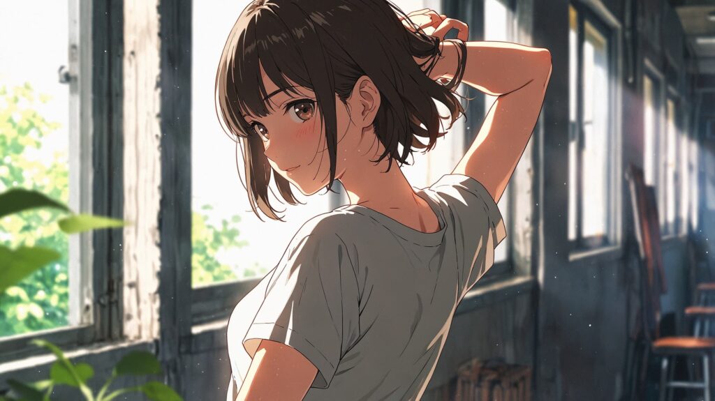 朝の伸びと新しい始まり