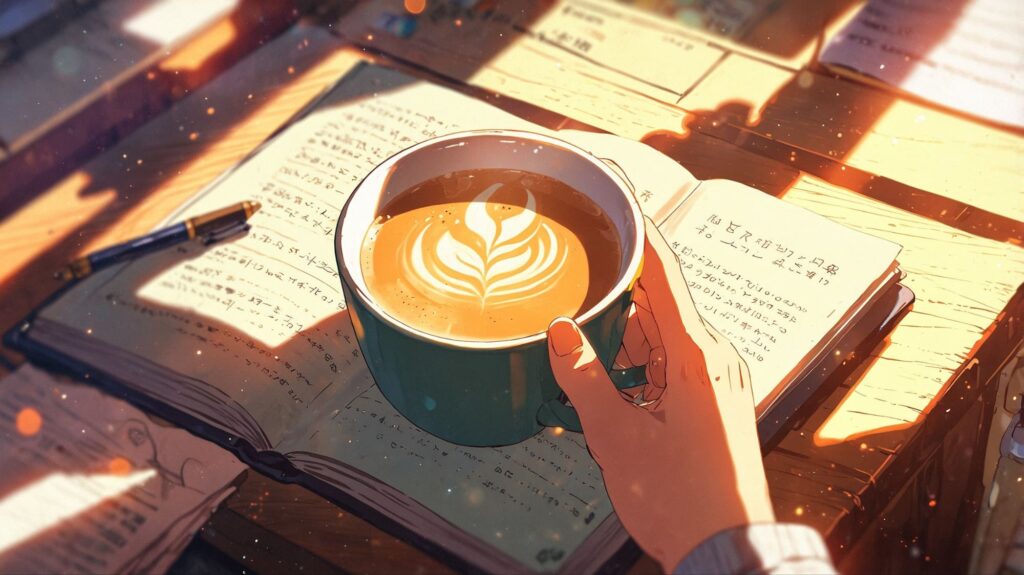 朝のコーヒーと書く時間