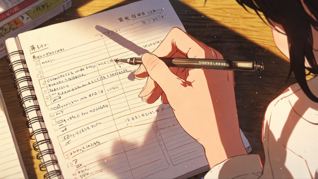 今日のひとつを書く朝