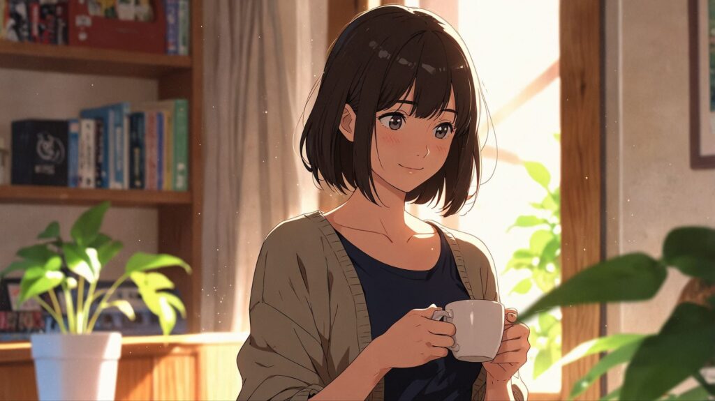 穏やかな朝のコーヒー時間