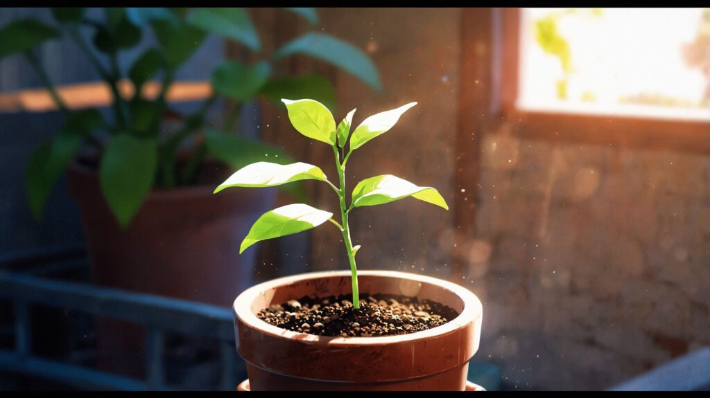 小さな芽の成長