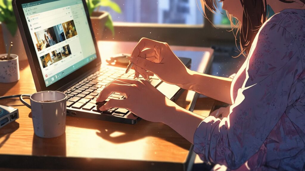 小さな一歩の作業