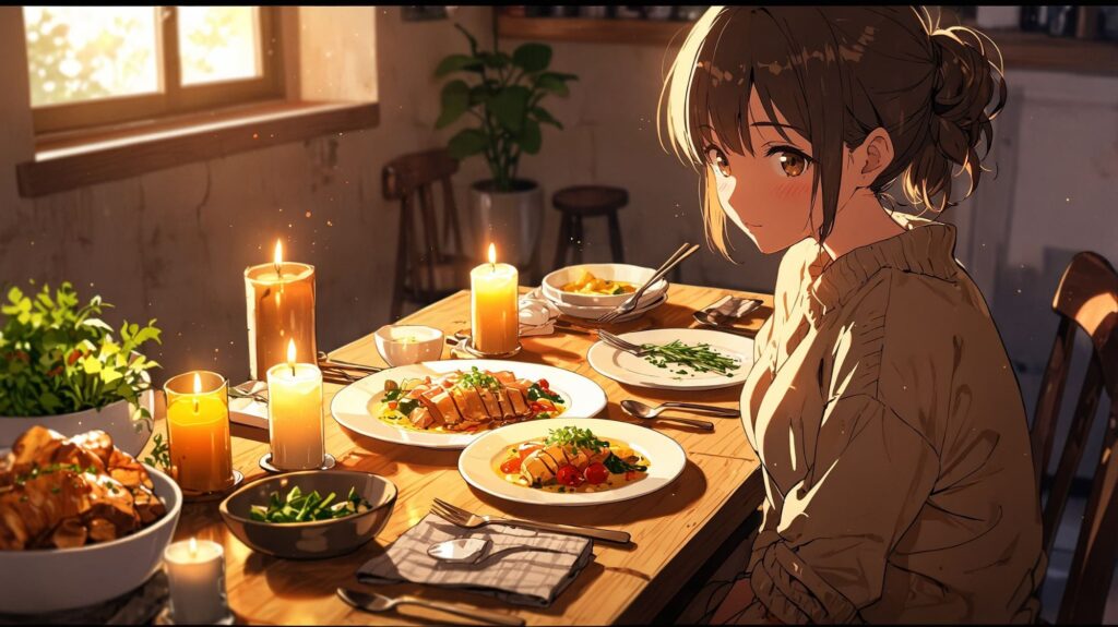 ひとりのクリスマスの食卓