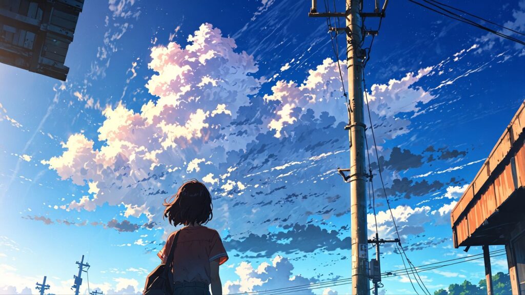  視界が開ける空
