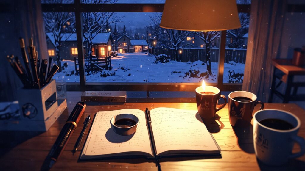 静かな夜の一年の振り返り