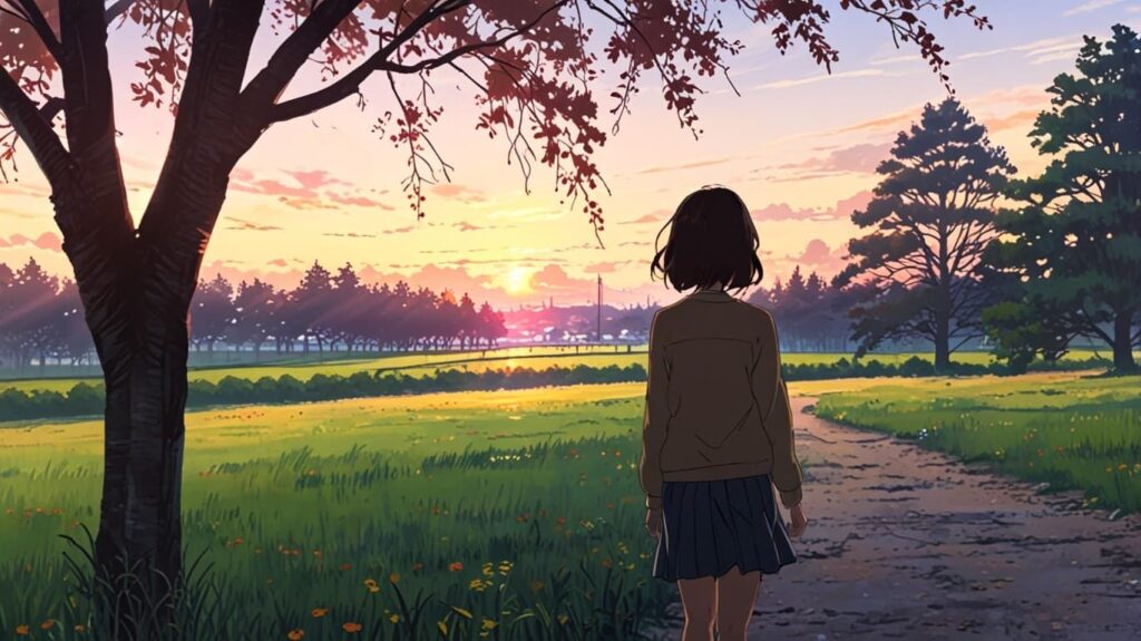 夕暮れ散歩 希望の未来