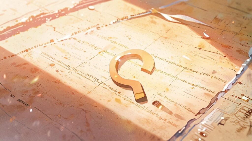 やさしい疑問マーク