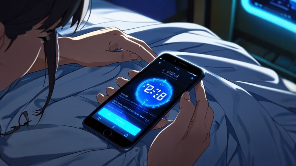 深夜 スマホ 就寝前