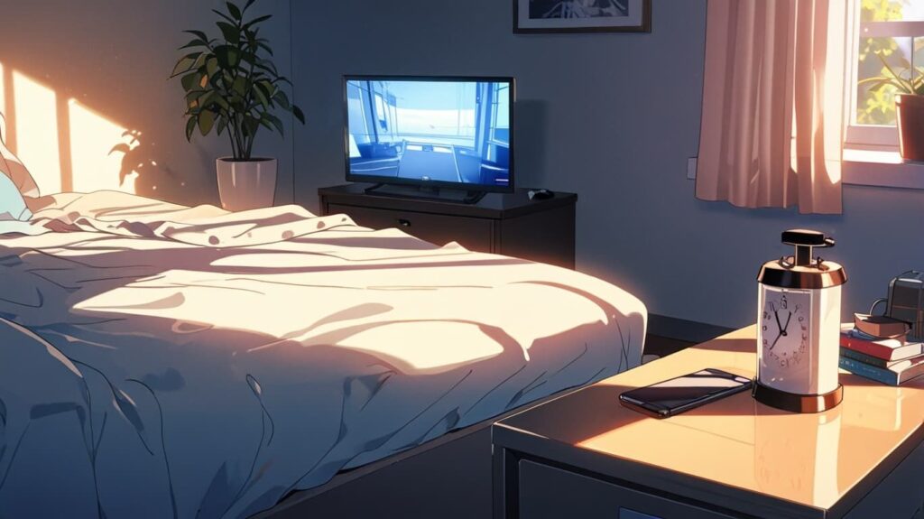 朝の疑問とベッドルーム