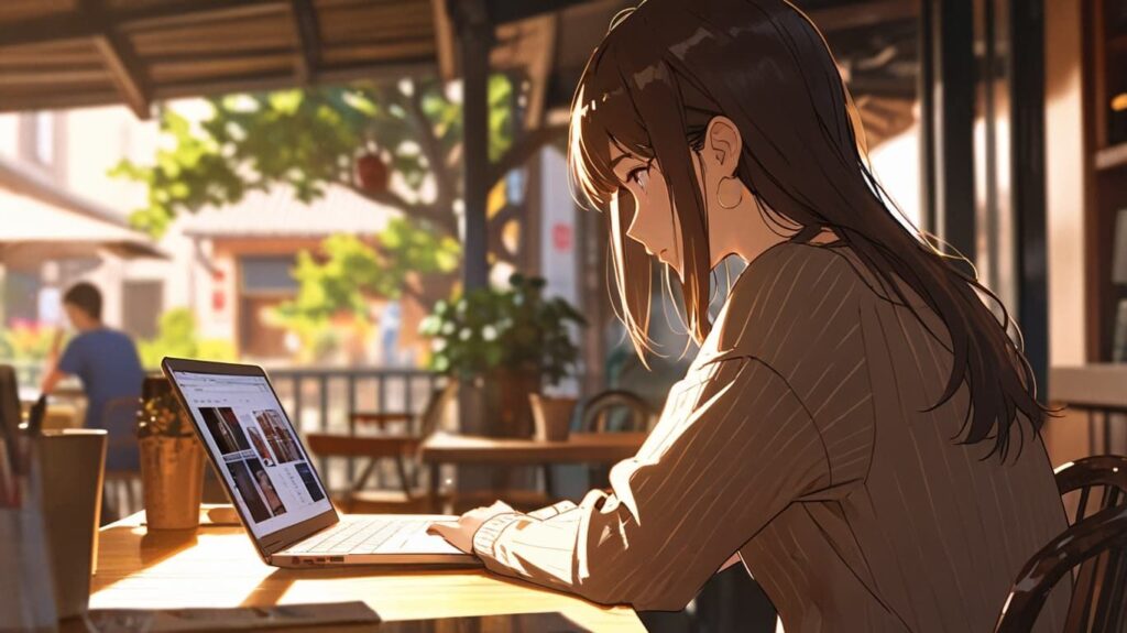 朝のカフェ、新しい始まり
