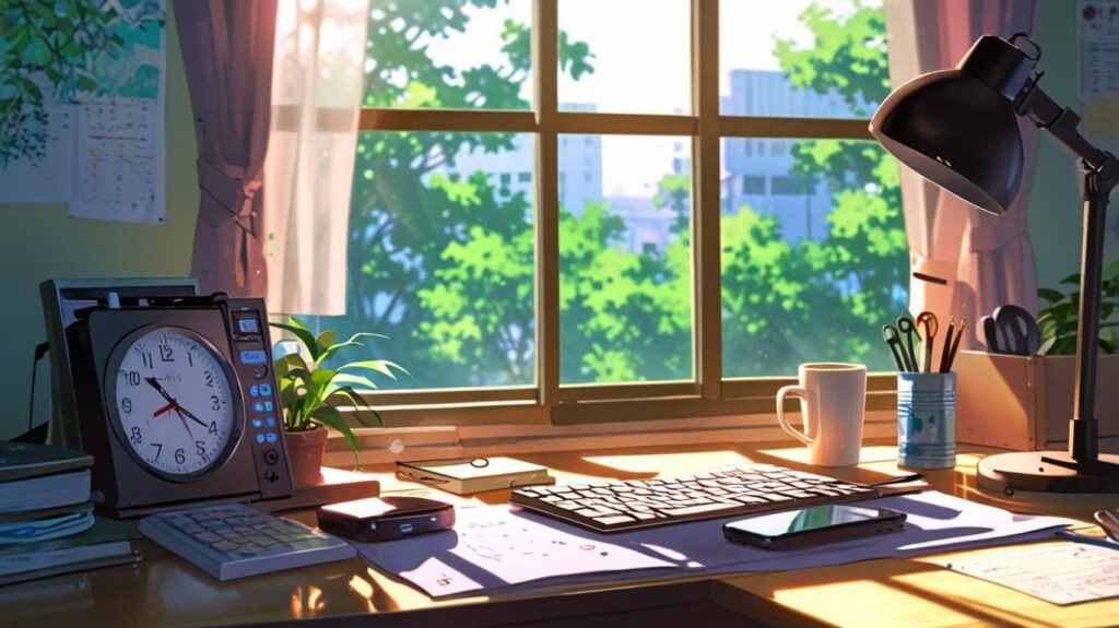 朝のデスクと小さな忙しさ