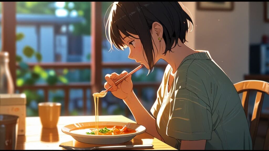 朝の光とスープ習慣