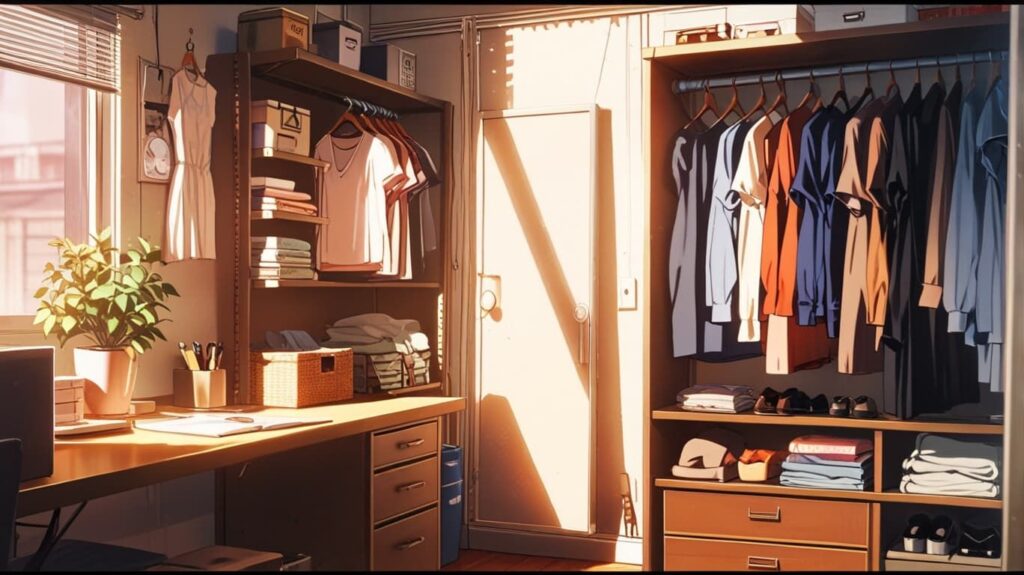 整った部屋と温かな光