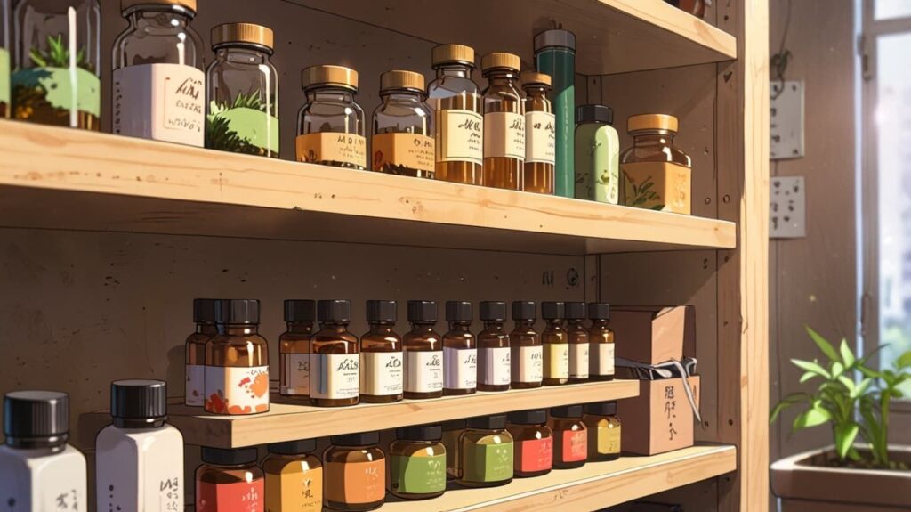 セルフケアが整った棚