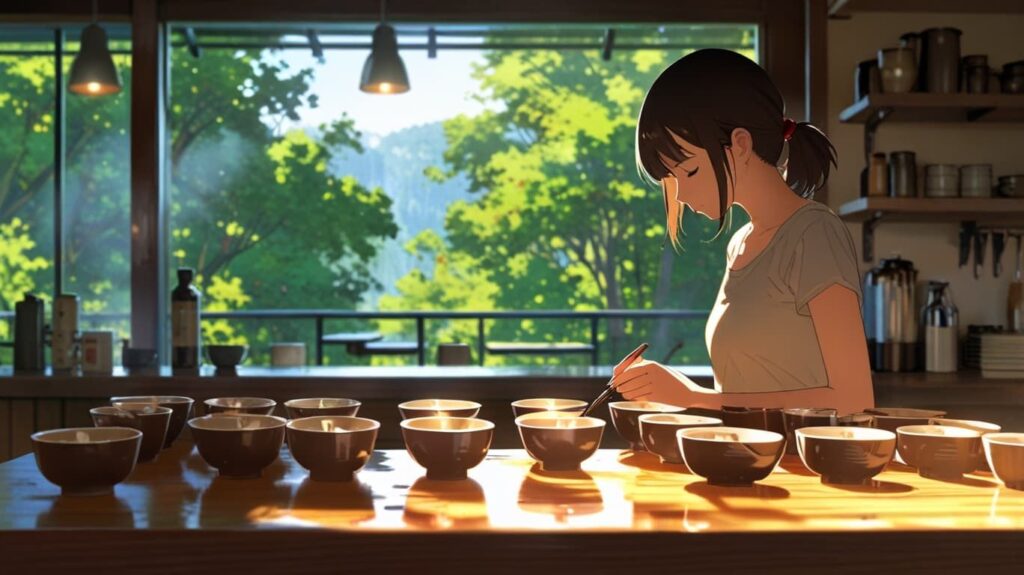 朝のプロフェッショナル・カッピング