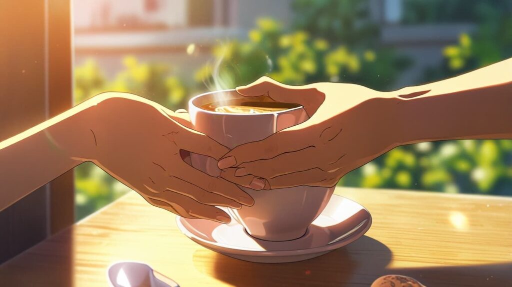 感謝を込めた朝の乾杯