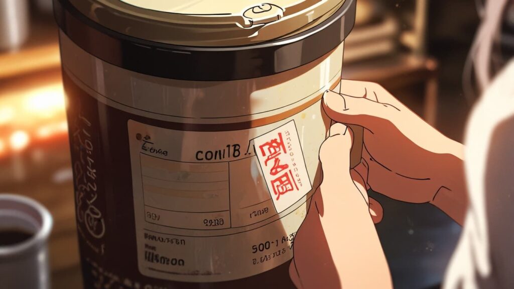 手作りブレンドのラベル