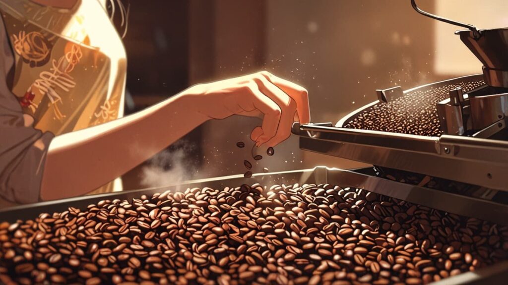 自家焙煎の創造の瞬間