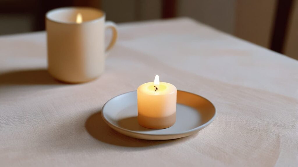 キャンドルの安全な置き場所