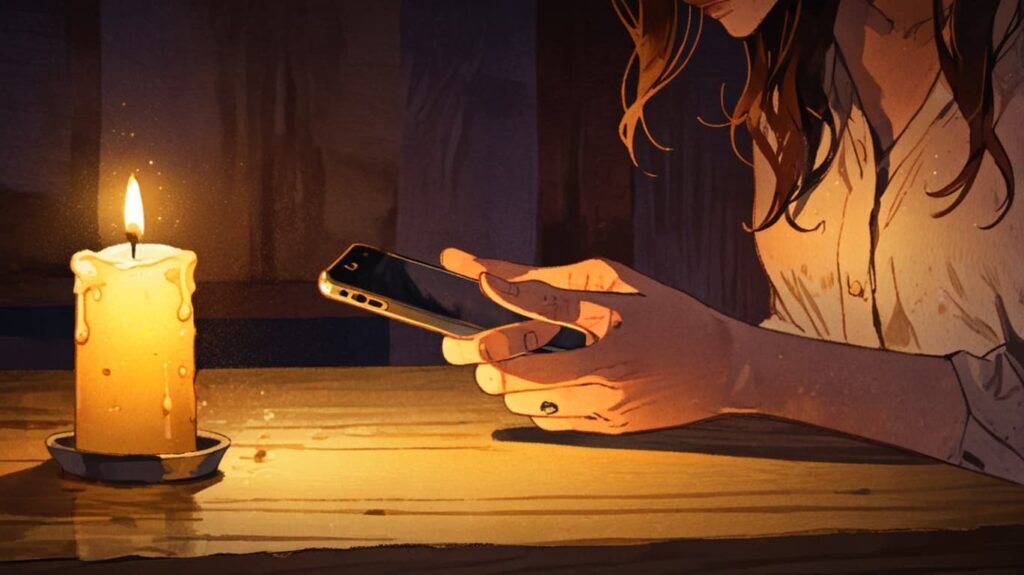 小さな失敗と夜の温もりのキャンドル