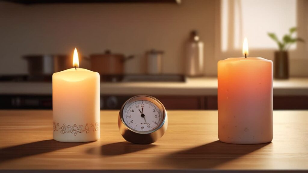 キャンドルとタイマーの目安時間