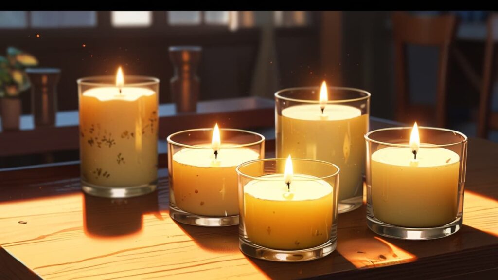 キャンドル素材の比較