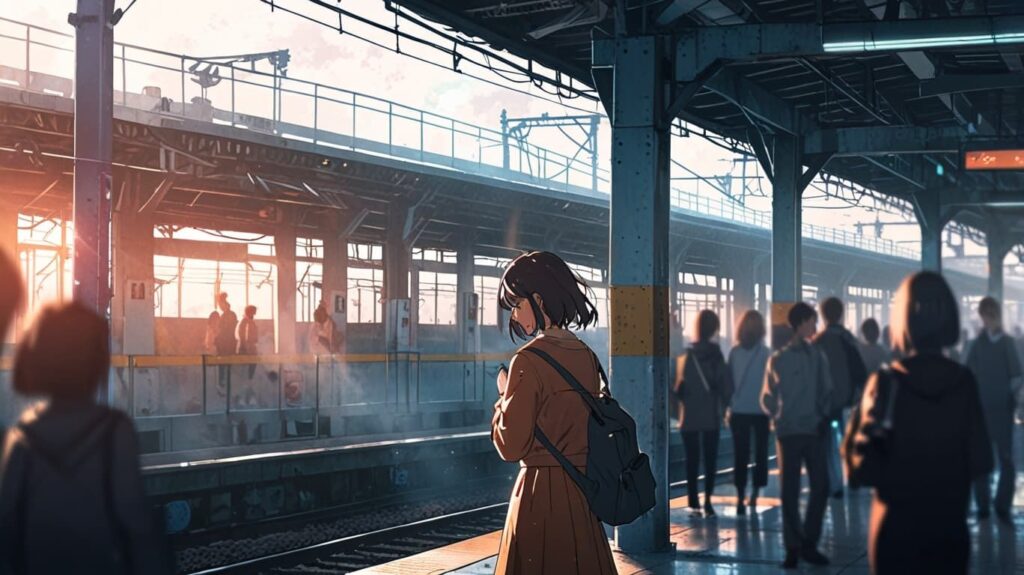 朝の電車と香水の静かな瞬間