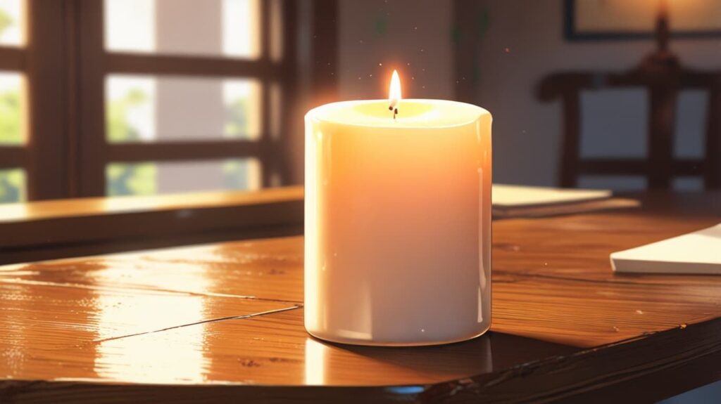 パラフィンのピラーキャンドル