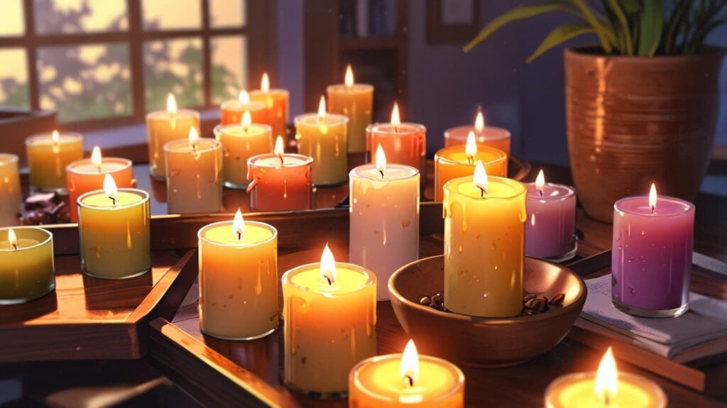 時間帯別キャンドルの対比