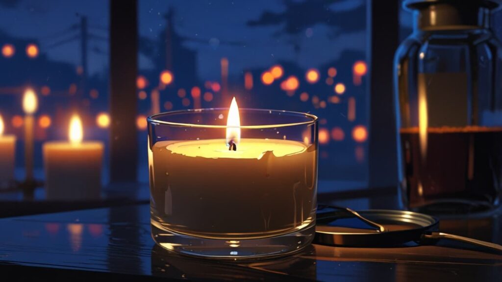 使い切ったキャンドルと次