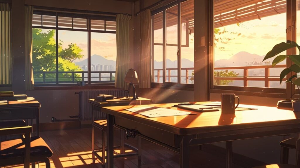 再スタートの朝の光