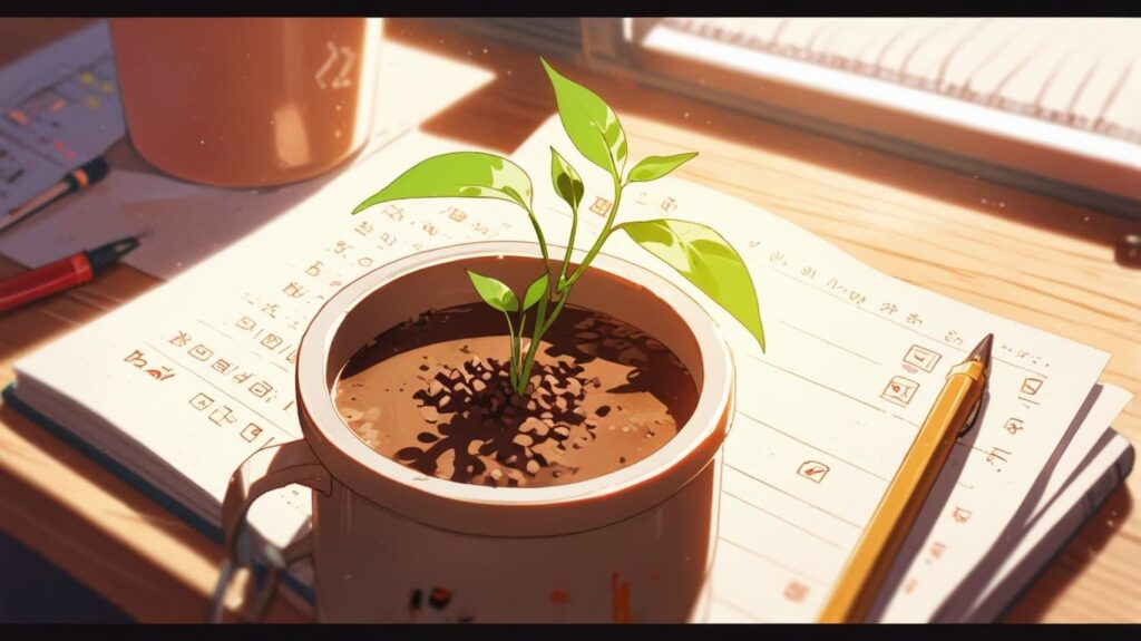 小さな成長とチェックマーク