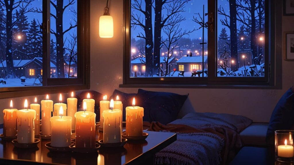 冬のヒュッゲキャンドル