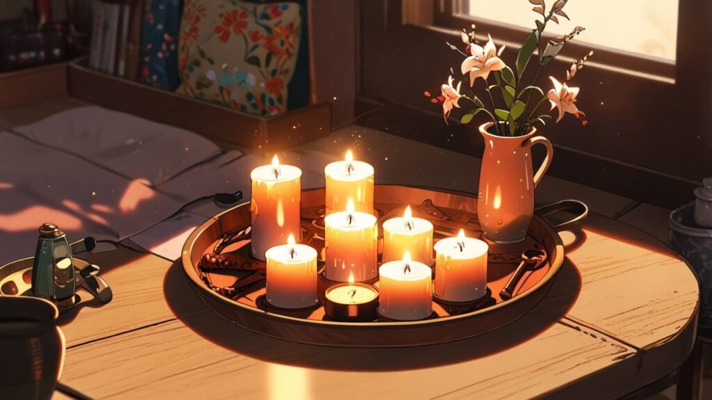 トレー演出キャンドル